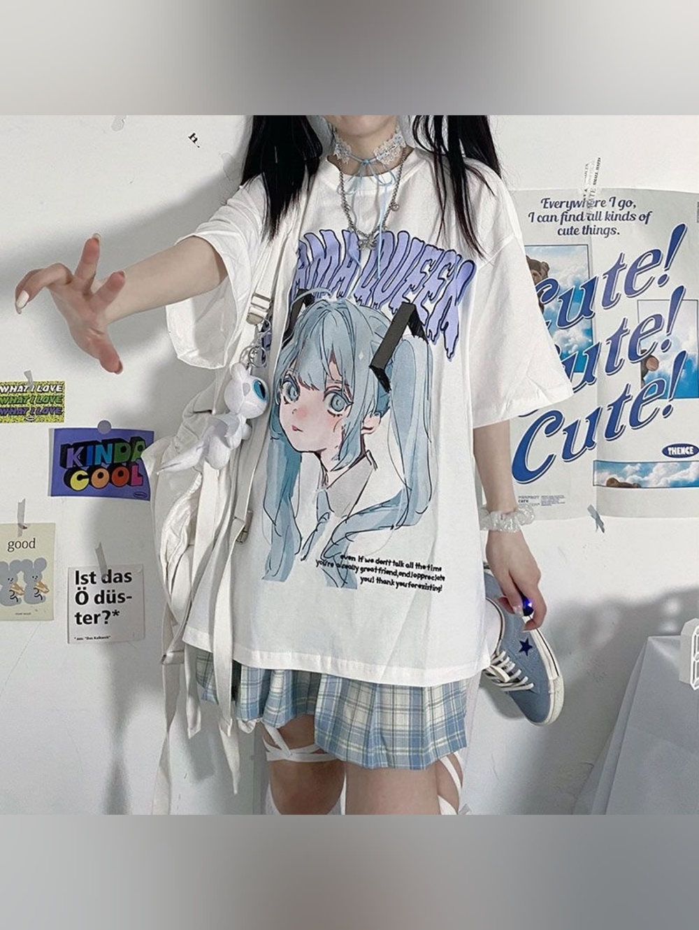 Anime Graphic Oversized Tee